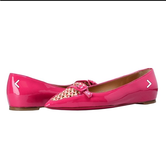 Salvatore Ferragamo woven Paige flats in Agatea Rose and bisque. size 8.5 - Picture 3 of 8